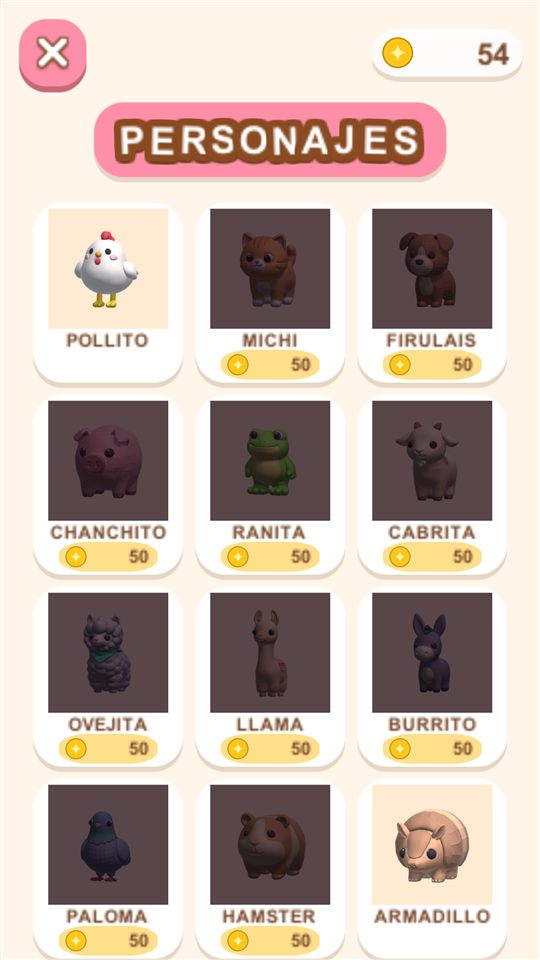 Galería de personajes